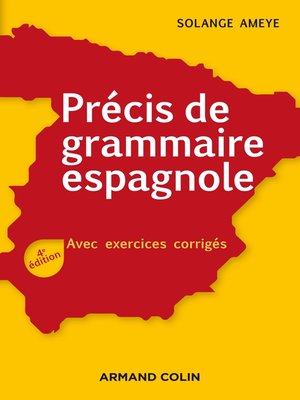 cover image of Précis de grammaire espagnole--4e éd.